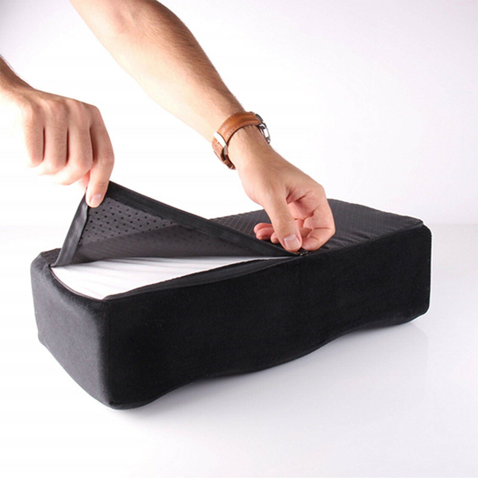 Buff Lift Cushion BBL Recovery Long Sitting Back Support Seat Cushion Black