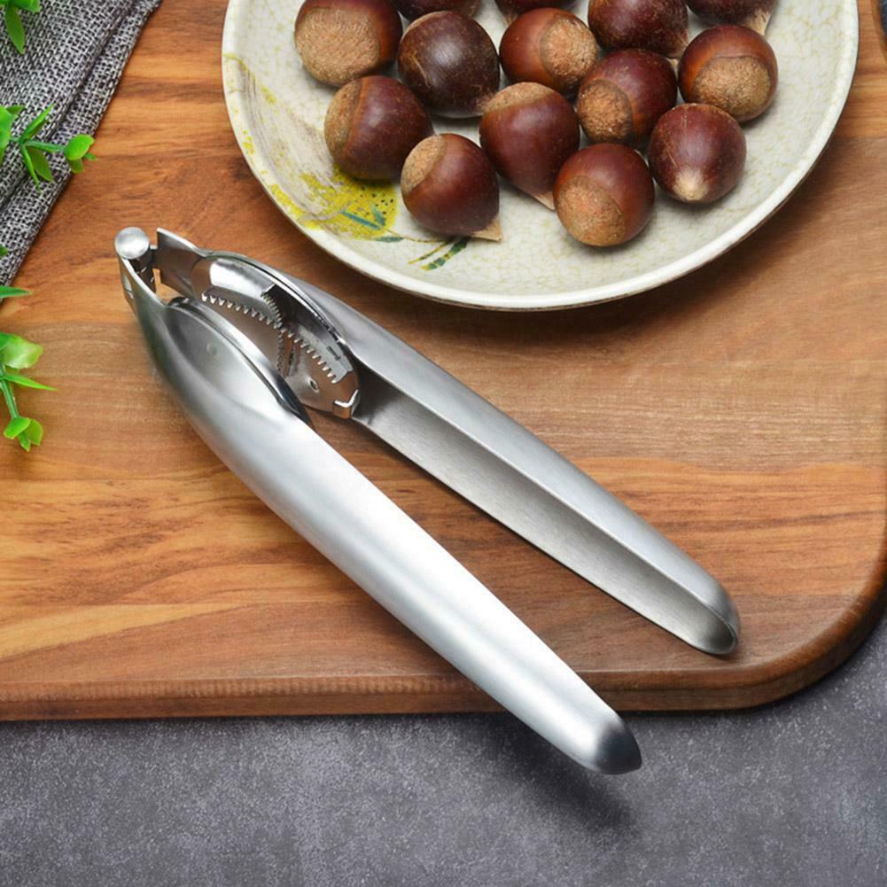 Stainless Steel Chestnut Clip Nut Opener Cracker Sheller Walnut Plier Tools @