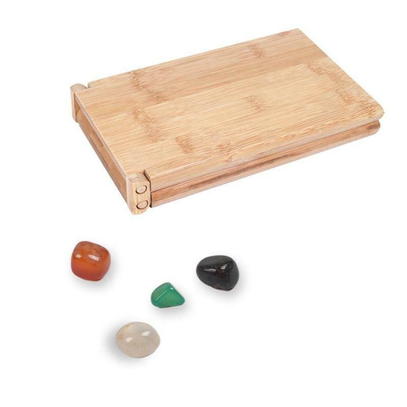 Mancala Board Game with Colorful Stones Pebbles Folding Wooden Board Chess Set