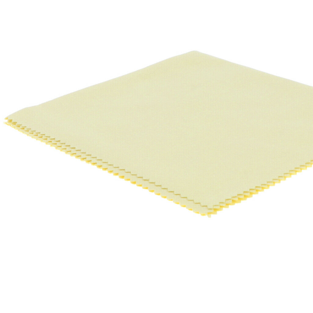 1 Piece Microfibre Cleaning Polishing Cloth for Musical Instrument Yellow