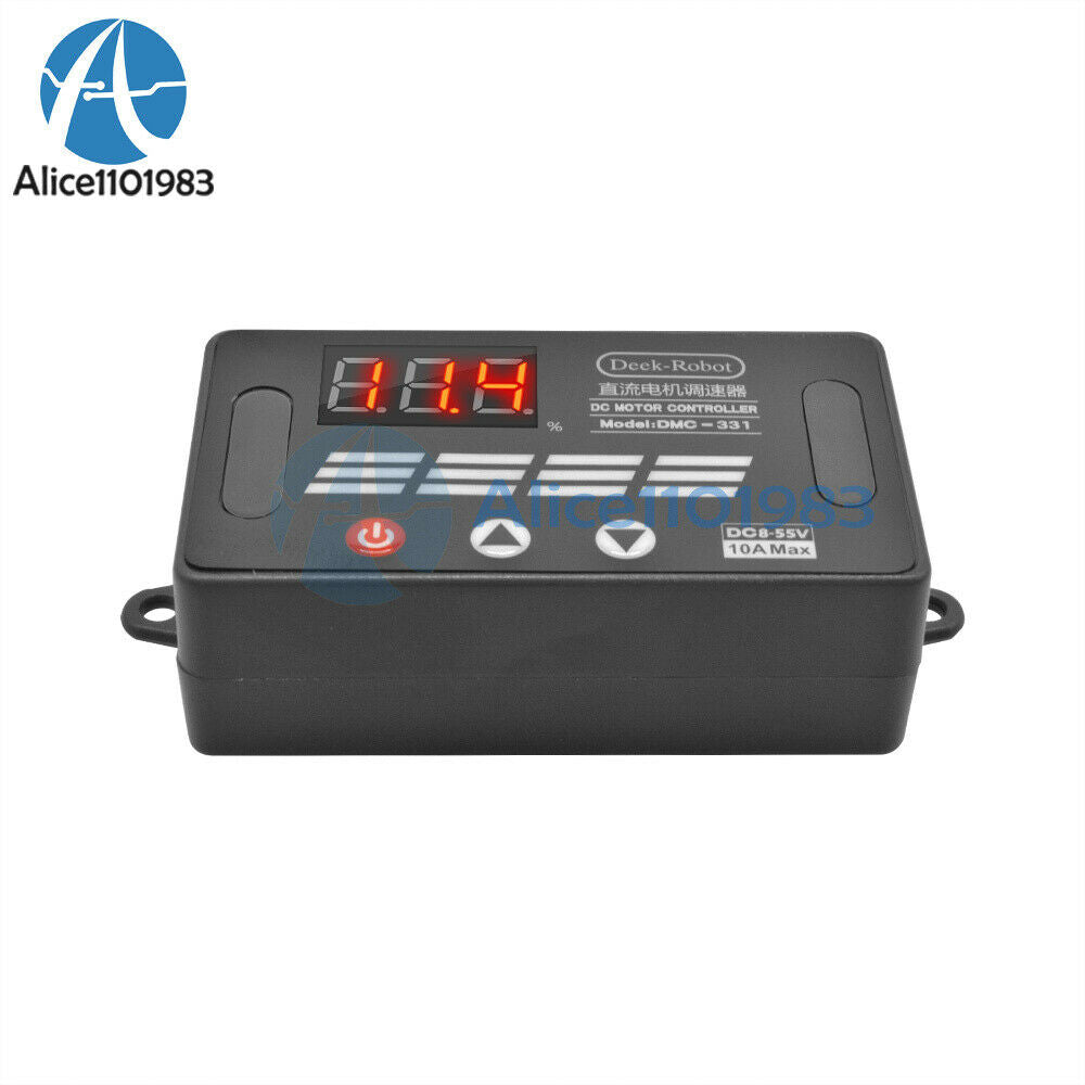 DMC-331 Max 10A PWM Regulator DC Motor Speed Control Switch Controller DC 8-55V