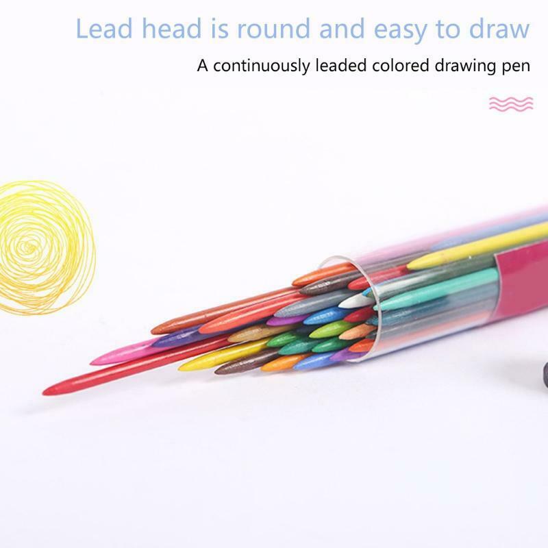 36 Colors 2.0mm Mechanical Pencil Writing Drawing Pencils Refill Lead Stationery
