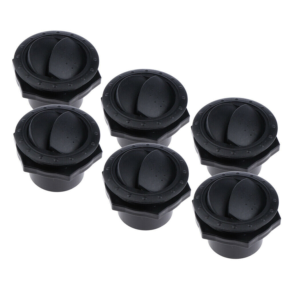 6 Packs of Round Ventilation Air Outlet Grille for RV Marine Yachts 70x45 Mm,