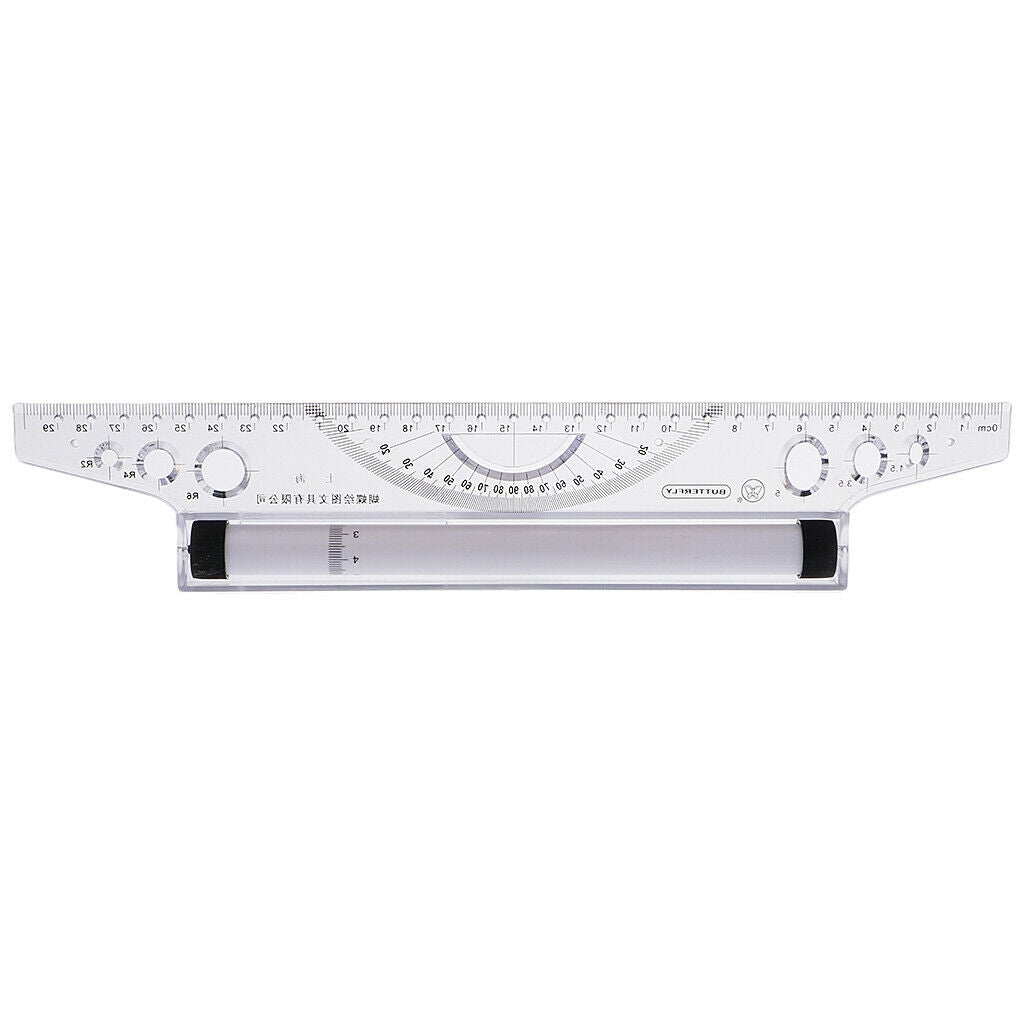 30cm Parallel Ruler Rolling Measuring Tool