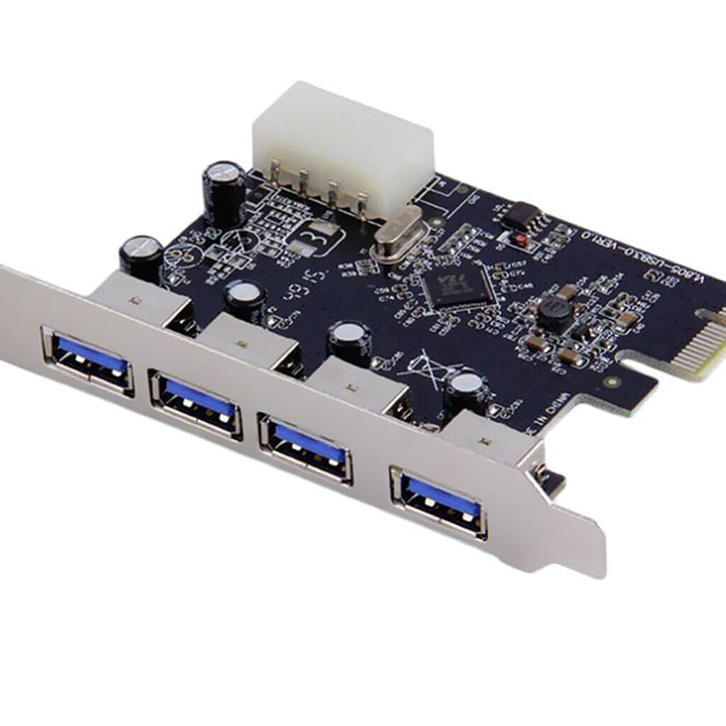 USB PCIe Card, 4-Port USB 3.0 to PCI Express Card Expansion card, PCI-E to USB