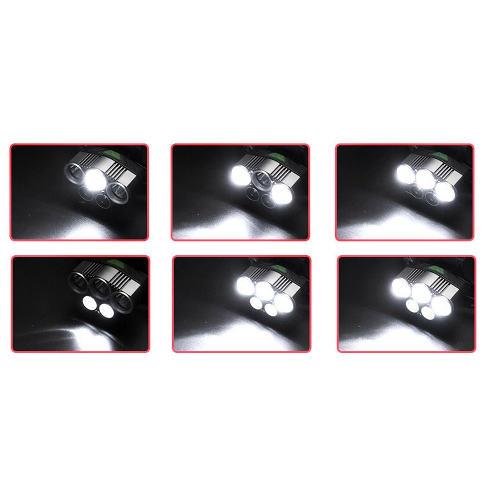 LED 6 Modes Headlamp for Camping Cycling Running Fishing Kids Outdoor 2xXPE