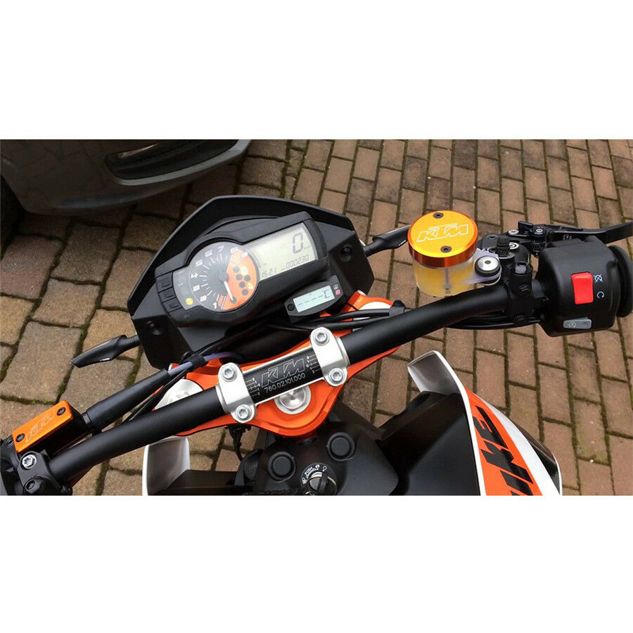 Black Motorcycle Digital Gauge Low Voltage Warning +Clock+Air Temperature Meter