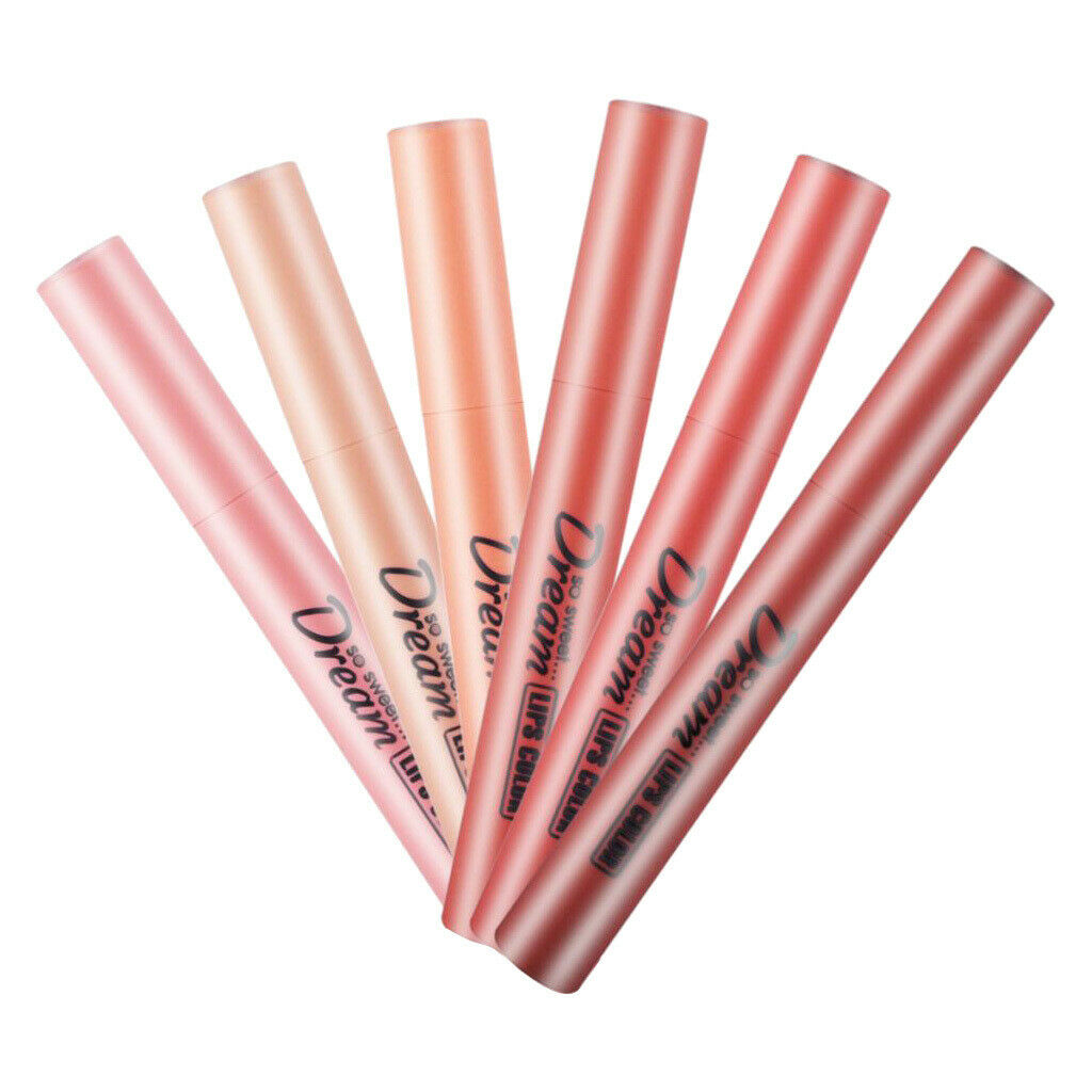6pcs Velvet Moisturizing Smooth Lipsticks Set Non-sticky Pigmented Lip Stick