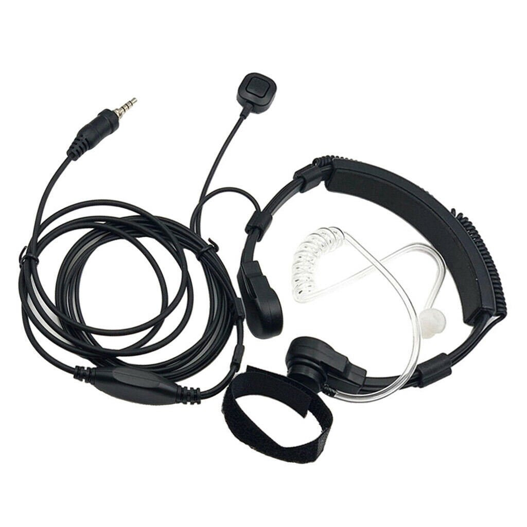 Flexible Throat Mic Covert Earpiece for Yaesu Vertex Radio VX-6E VX-6R VX-7E