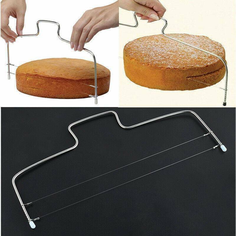 1xCake Cutter Leveller Slicer Decorating Wire Slicer Cutting Decorator Tool 2021