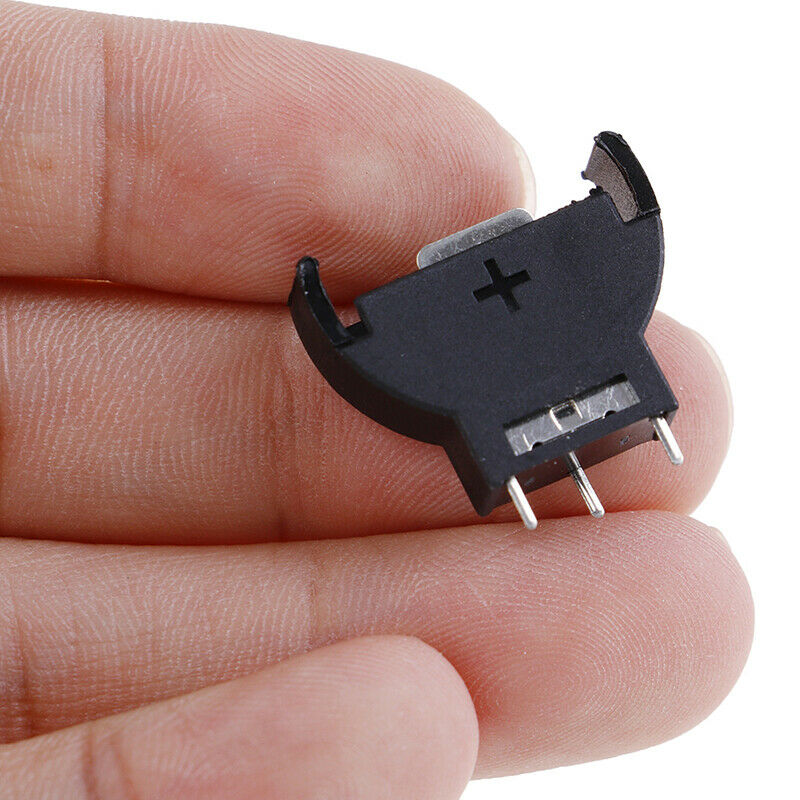5Pcs Black Plastic CR2032 2032 3V Cell Coin Battery Socket Holder Case B..l8