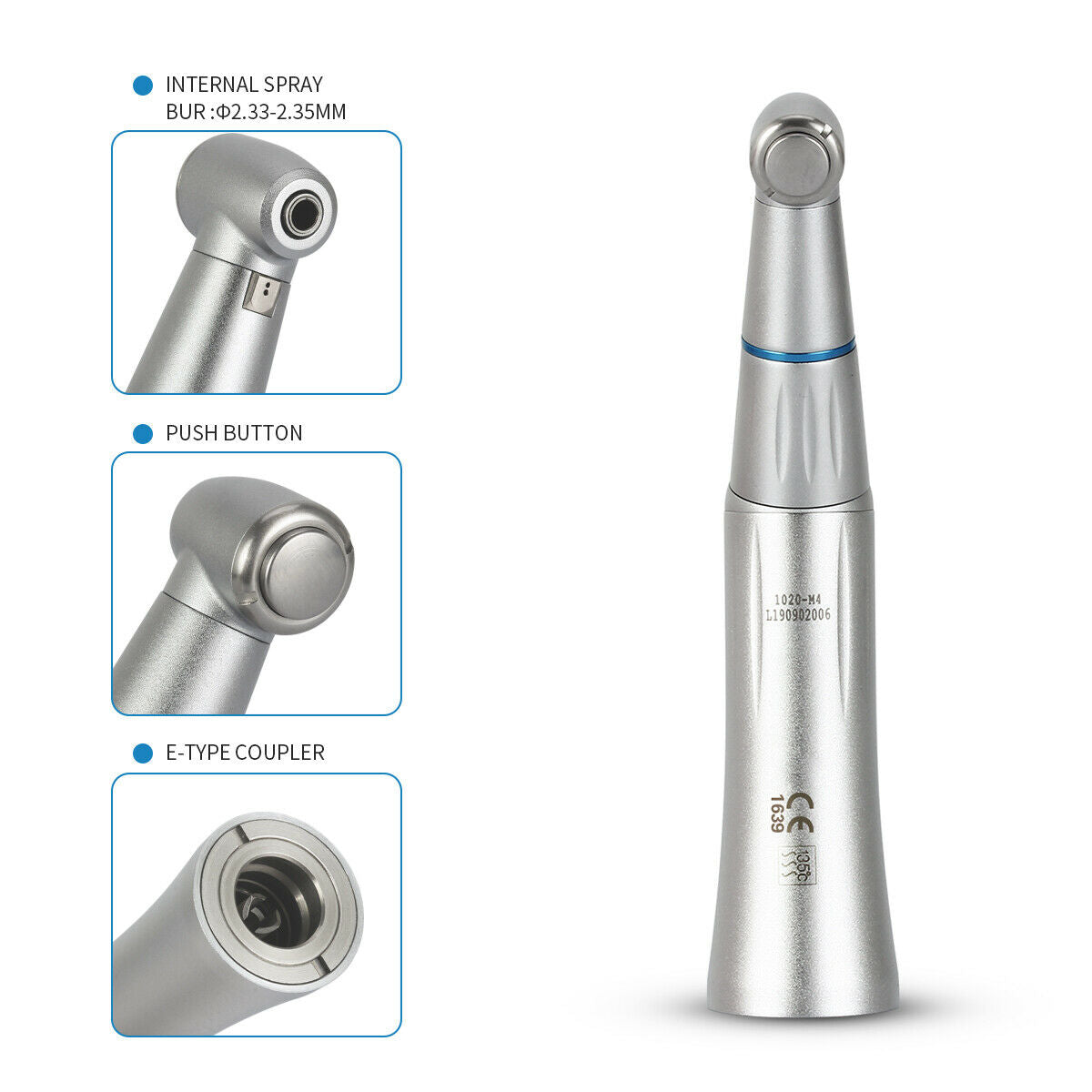 Dental Slow Speed Handpiece Inner Water Contra Angle