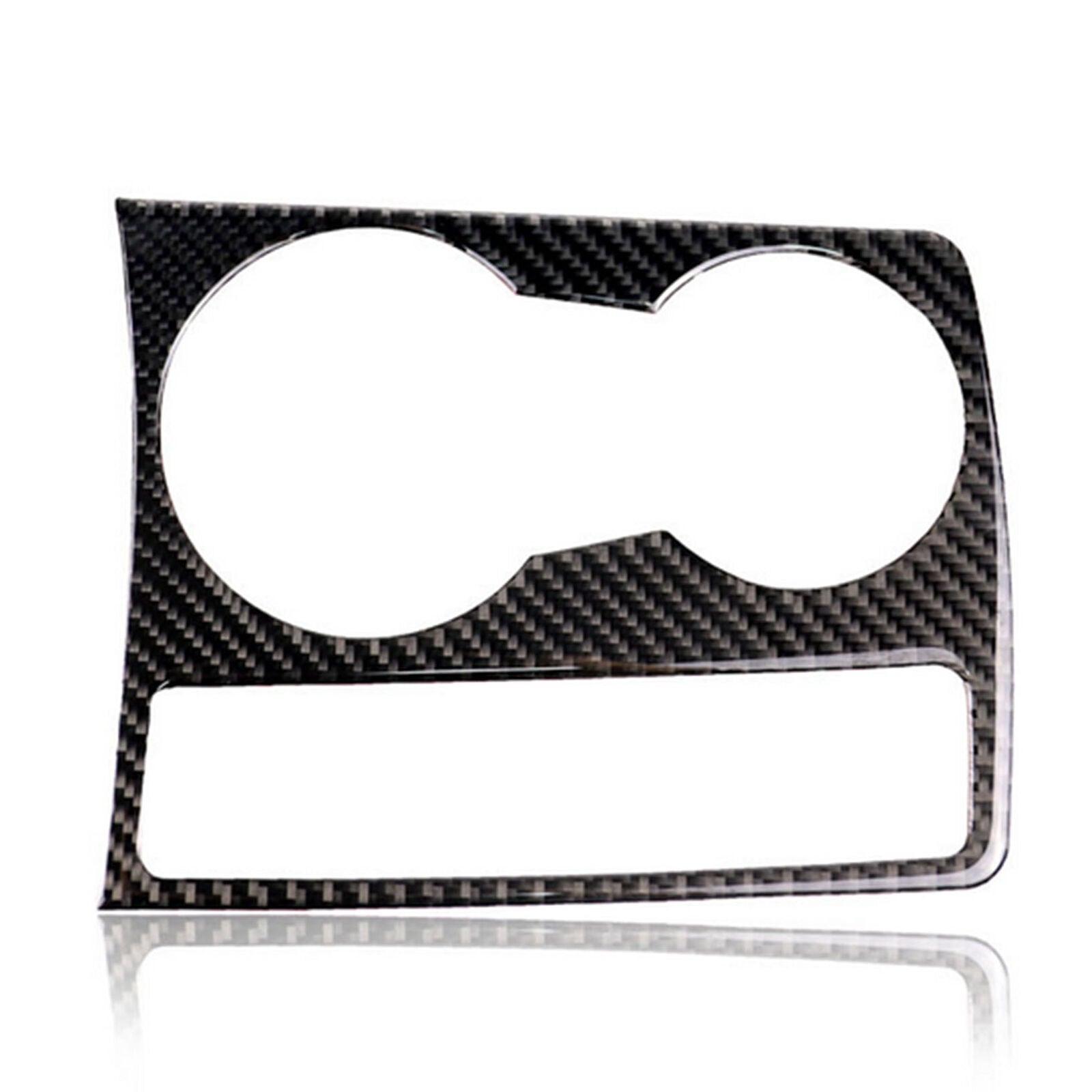Carbon Fiber Water Cup Holder Panel Cover Trim for Audi A4 A5 Quattro S4 S5 RS5