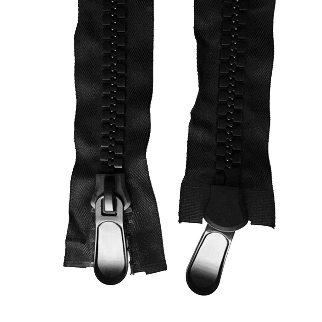 2pcs 42 Inch #20 Seperating Zipper w/ Metal Double Pull Tab Slider for Boat