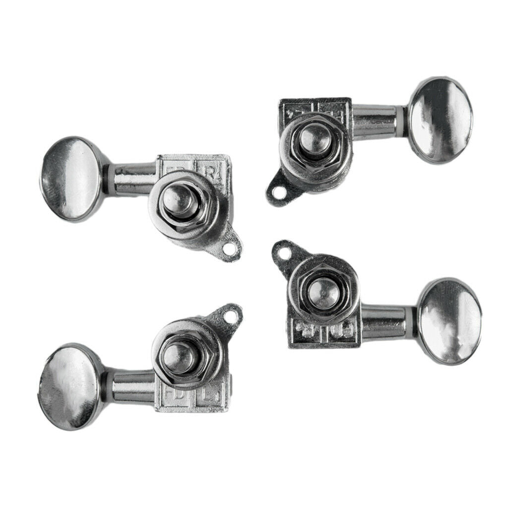 2X 4 Pieces Ukulele Tuning Pegs 2L 2R Button Strings Tuners Head Accessories