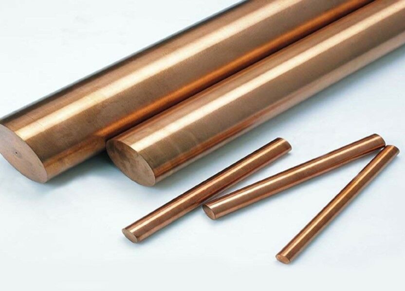 5pcs 99.9% Copper Rod Round Bar Red Metal Dia 4mm Length 100mm