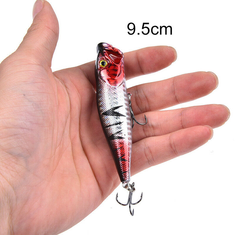 1pcs 9.5cm 12g hard popper fishing lure crank bait hooks bass crankbait ta.l8