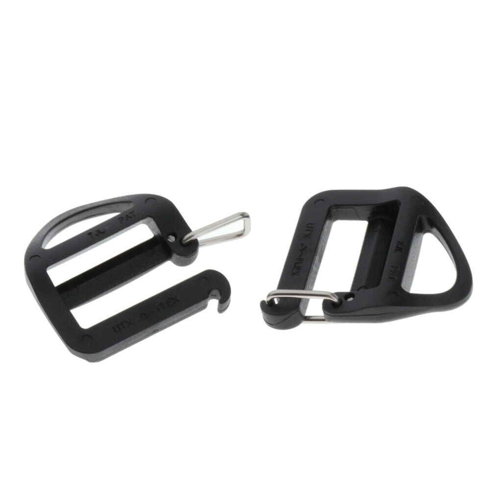 5 lot Adjustable Ladder Lock Slider Backpack Straps Fastener Webbing Buckles