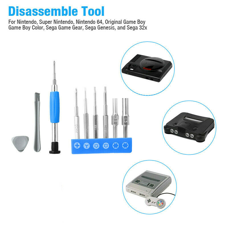 For Nintendo NES SNES N64 Sega Game Boy Screwdriver Console Repair Tool Kit Set