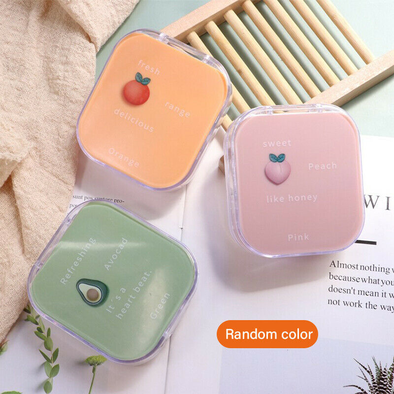 Fruit Style Storage Contact Lens Case Box Holder Container Cute Travel Ki.l8