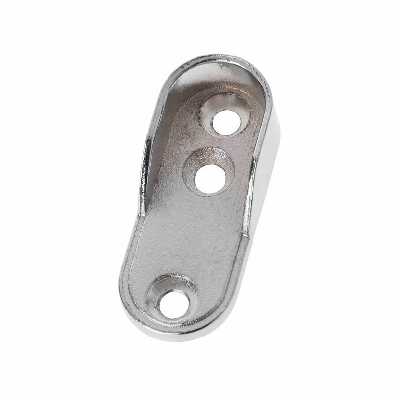 Wardrobe Clothes Tube Support Closet Rod Pole End Bracket Thickening Holder 2pcs