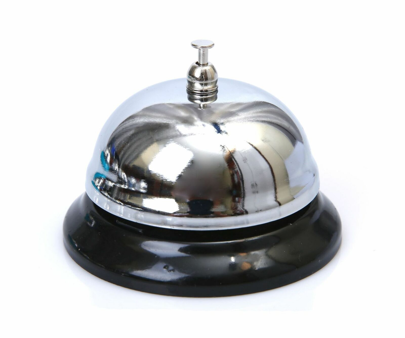 Ring for Service Call Bell Desk Reception Restaurant Bar Kitchen Hotel Counter