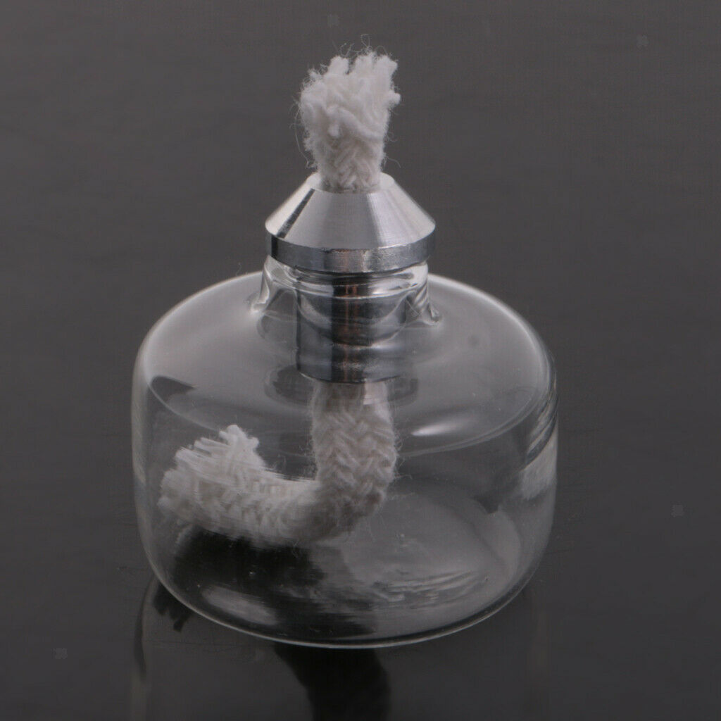 Stirling Alcohol Lamp Clear Glass with Wick 8ml Exquisite Lamp Accessories