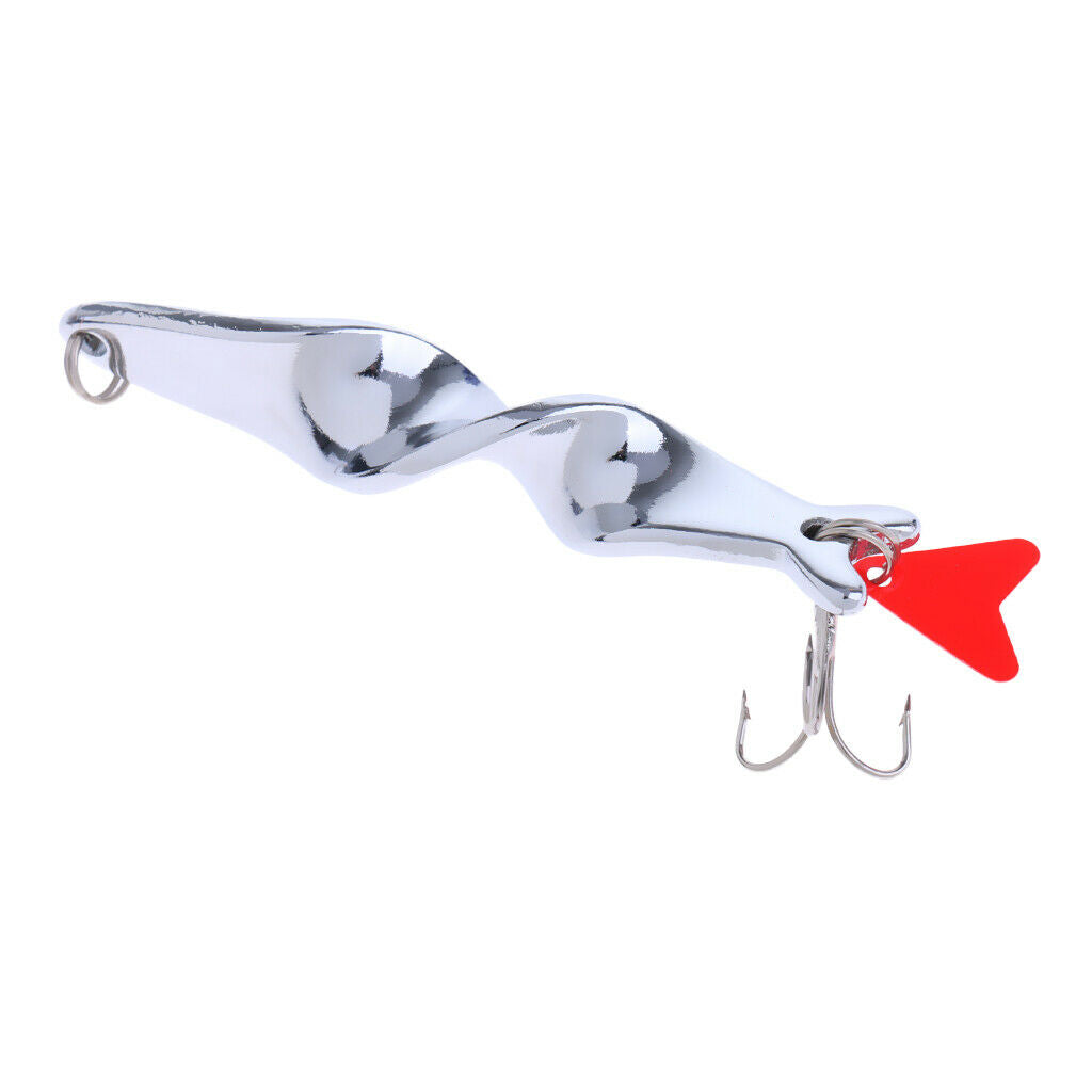 2pcs Fishing Twist Sequins Lures Metal Spoon Hard Baits Bass Crankbaits Spinners