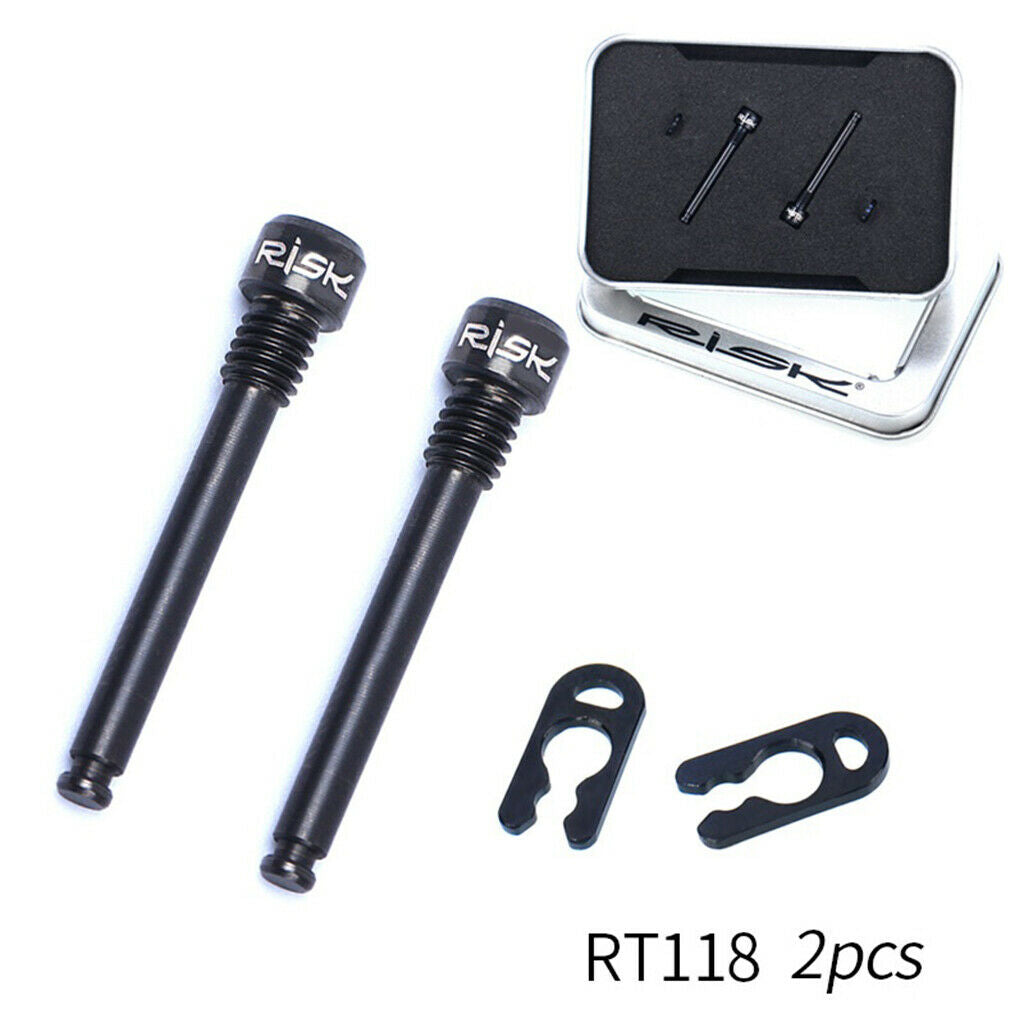 2pcs Bicycle M4 Bolt Threaded Hydraulic Disc Brake Plug Fixed Bolts Black