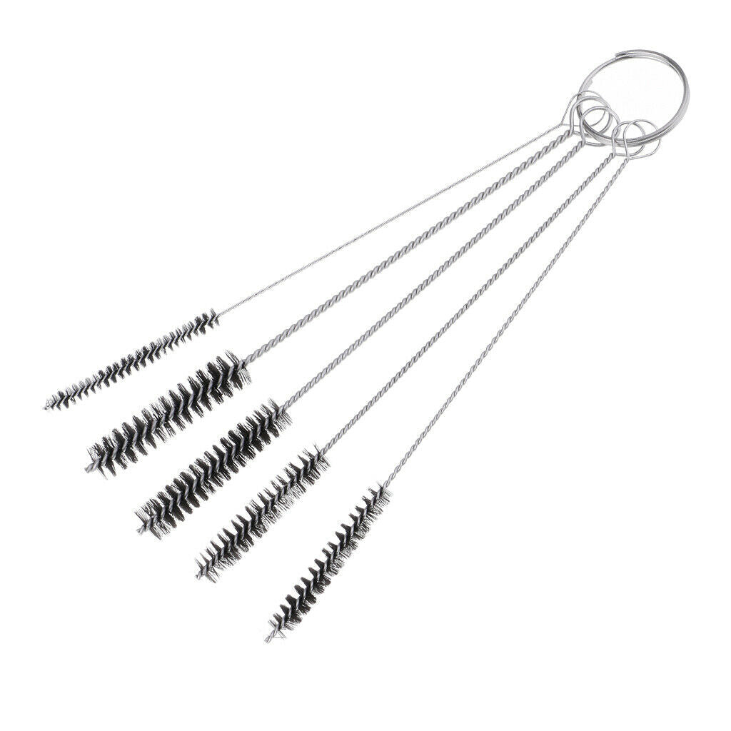 5 Pcs Drinking Straw Cleaning Brushes Set Pipe Tube Cleaner Nylon Bristles