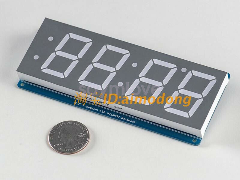New Red 1.2' 4 Digit 7 Seven Segment LED Display IIC for Arduino