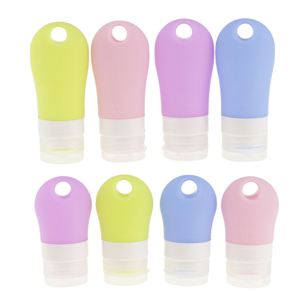 Pack of 8pcs, Empty Portable Travel Bottle Jar Canning for Essential Oil