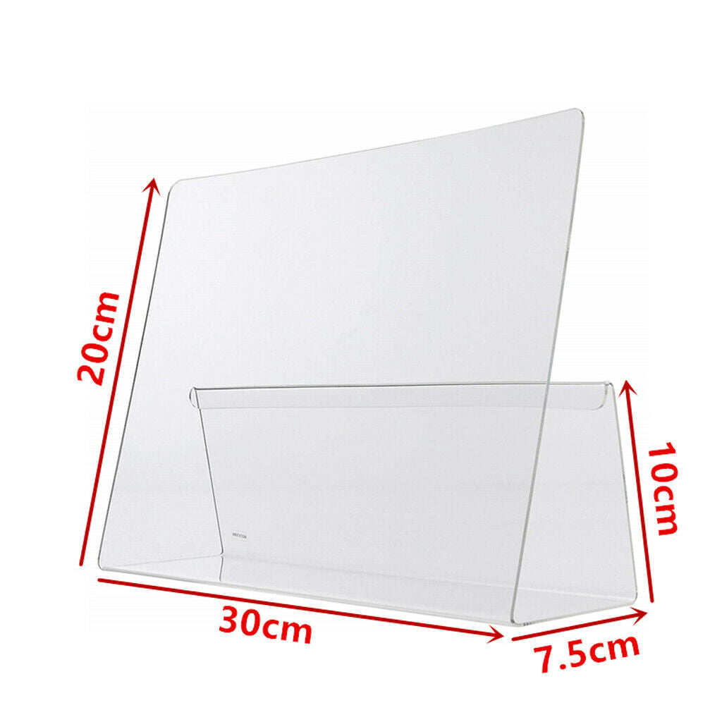 Home Party Clear Acrylic Recipe Menu Countertop Display Stands Holder Rack