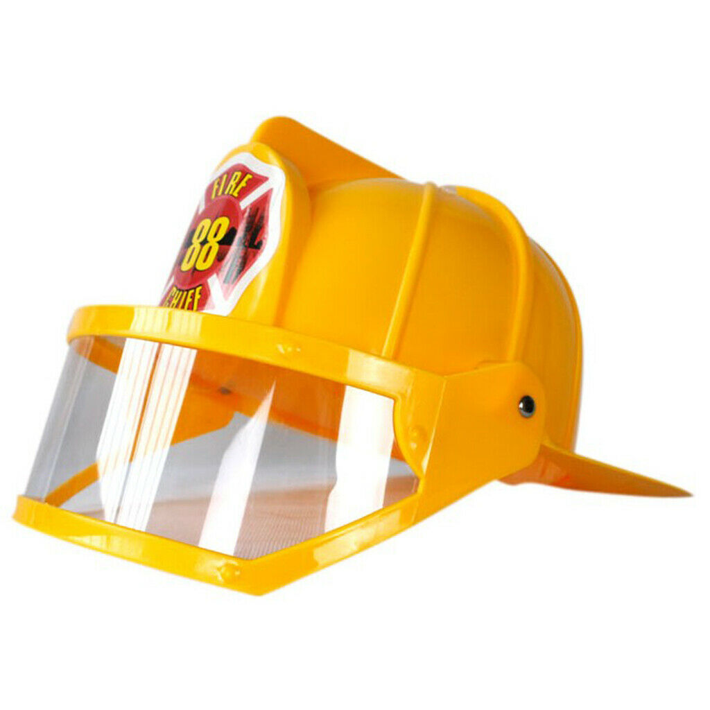 Fireman Helmet Adjustable Firefighter Kids Children Early Teaching Aids