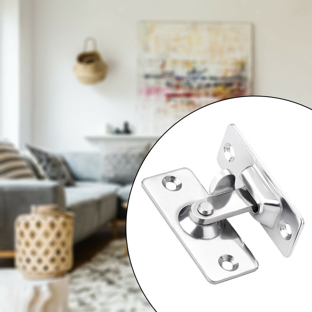 Right Angle Door Latch Barrel Bolt with Screws for Doors Buckle Sliding Lock