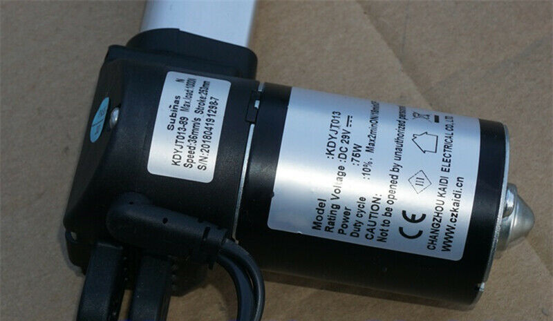 DC 29V 75W 1000N electric lifting telescopic push rod motor stroke 253mm 12V 24V