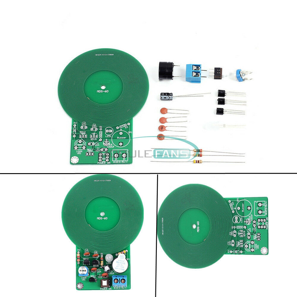 Metal Detector Kit 60mm DC 3V-5V Non-contact Electronic Kit Sensor Board DIY Kit
