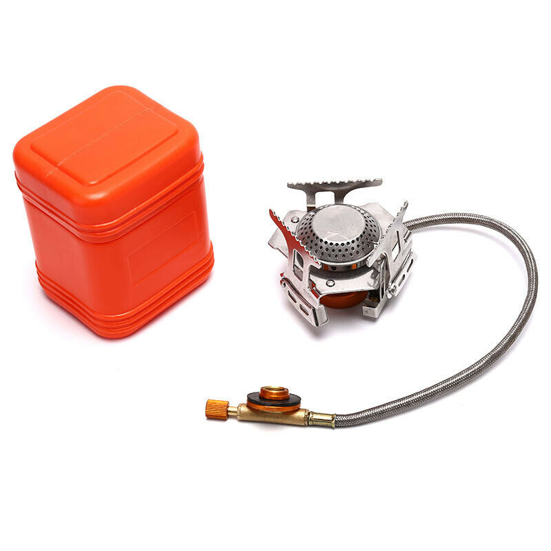 Gas Stove Camping Gas Burner Folding Electronic Stove Hiking Portable Stoves Qx