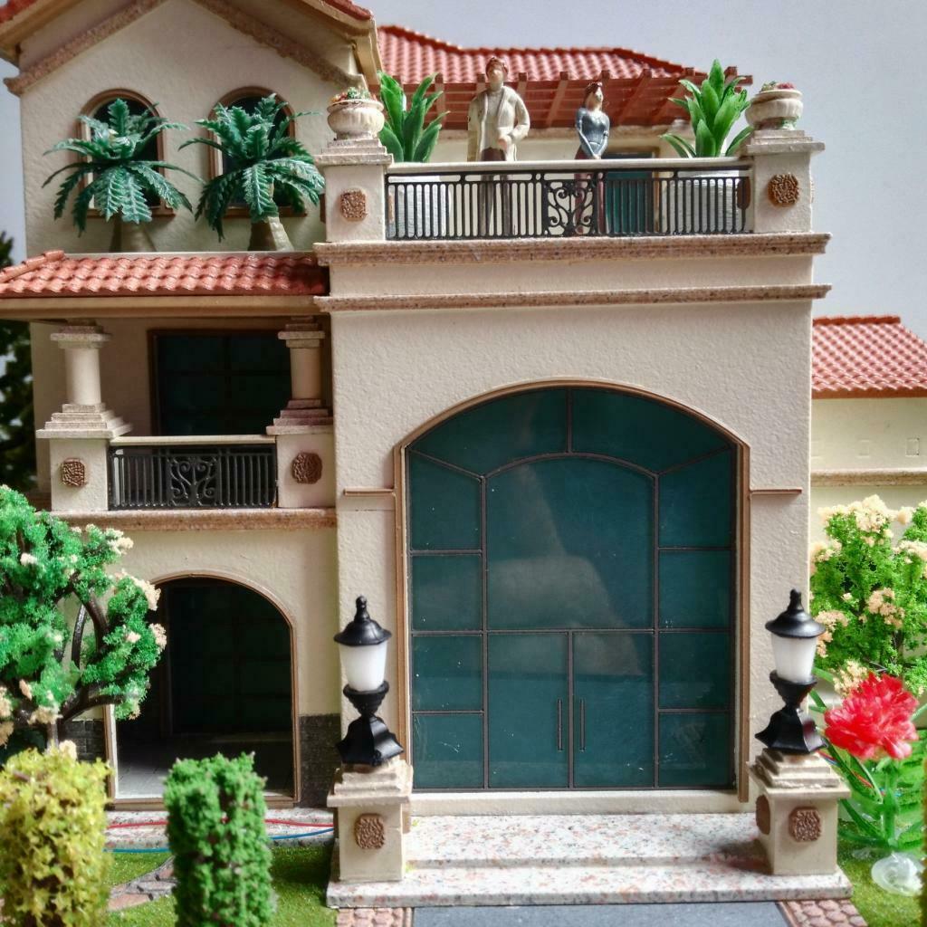 10pcs Train Railways Lamp Park Street Light 1.2cm 1:100 Scenery Layouts