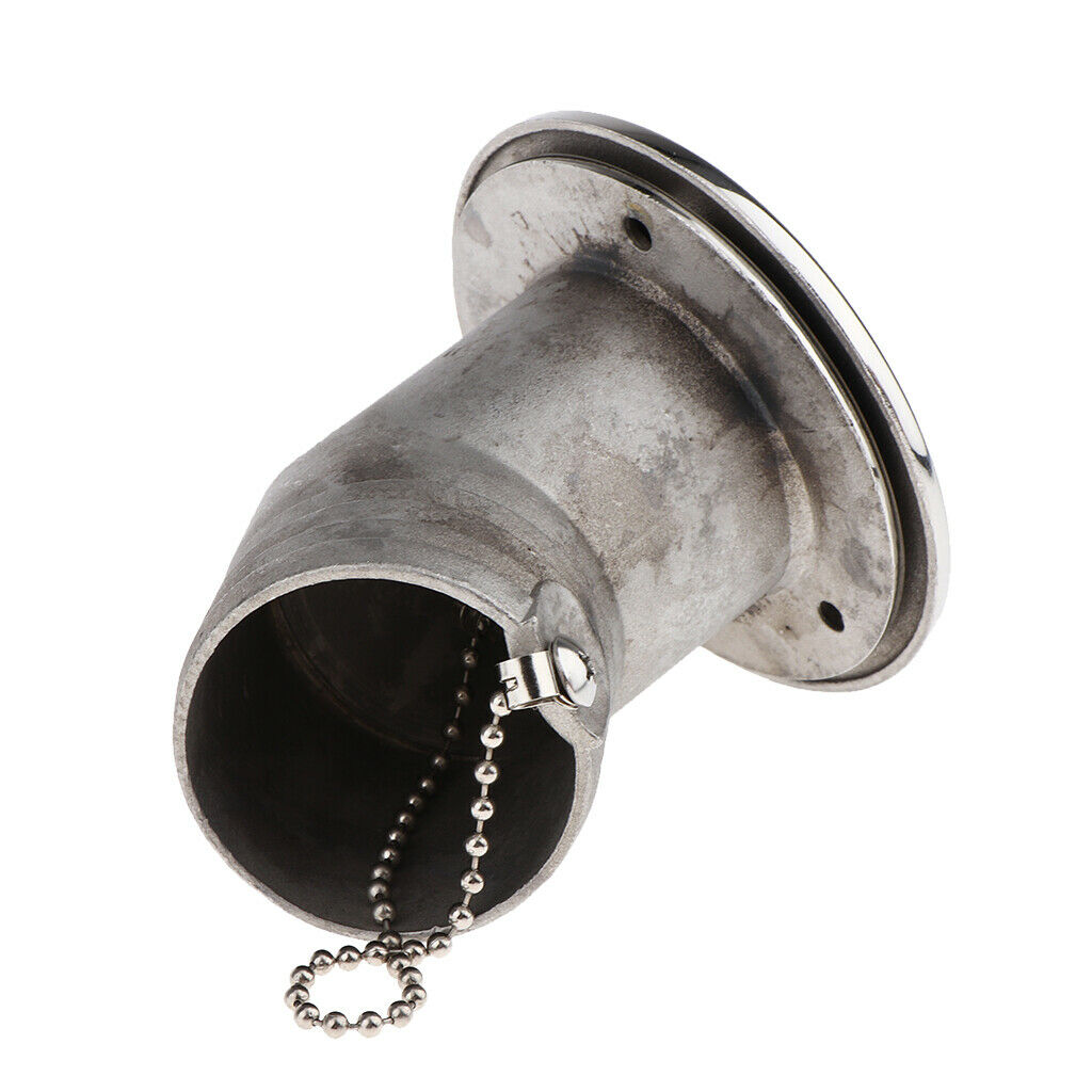 Boat Deck Fill/Filler Keyless   2 inch - Gas Marine Grade Stainless Steel