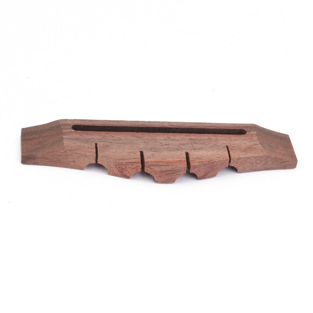 Set Of Rosewood Ukulele Bridge&Piezo Pickup&Saddle&Nut Guitar Replacement