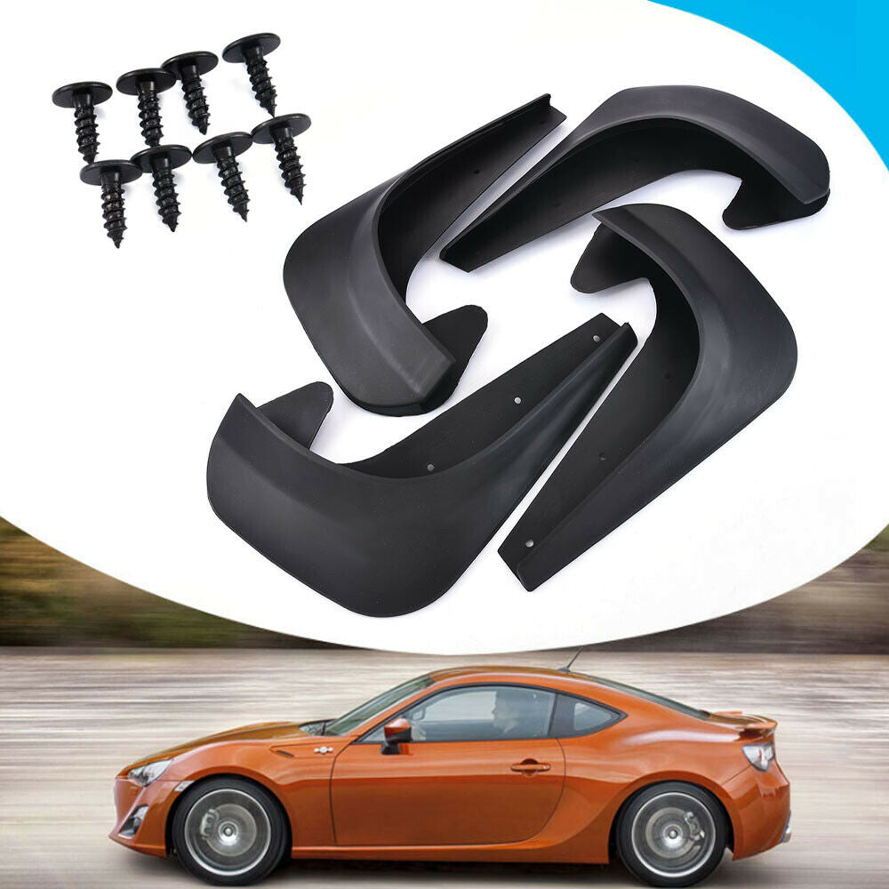 4PCS Universal Car Mud Flaps Splash Guards for Front or Rear Auto Accessory DIY