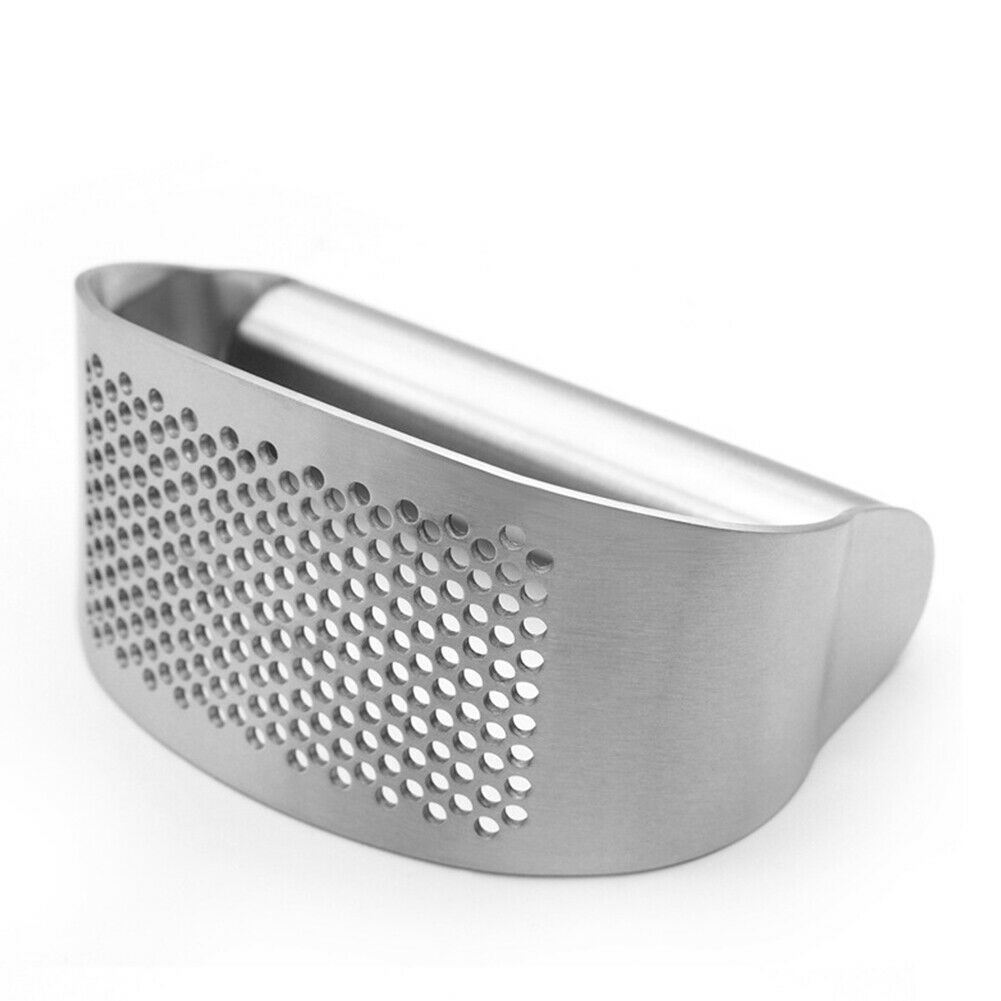 Stainless Steel Kitchen Garlic Press Crusher Squeezer Manual Chopper Tool NEW~