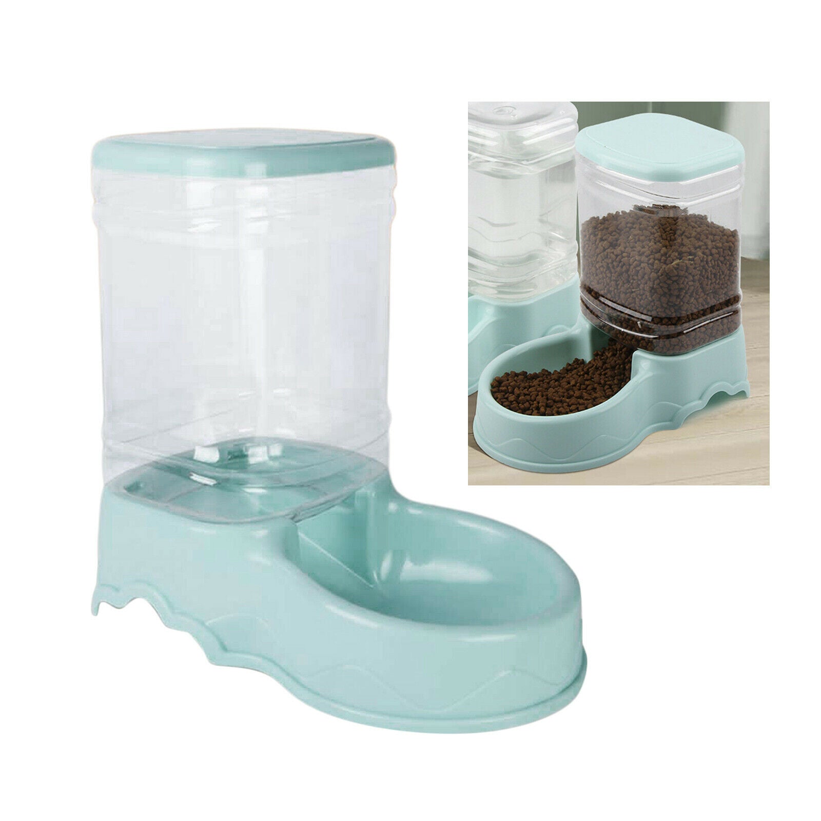 2 2pcs 3.5L Automatic Pet Feeder Cats Large Water Feeder WATER DISPENSER