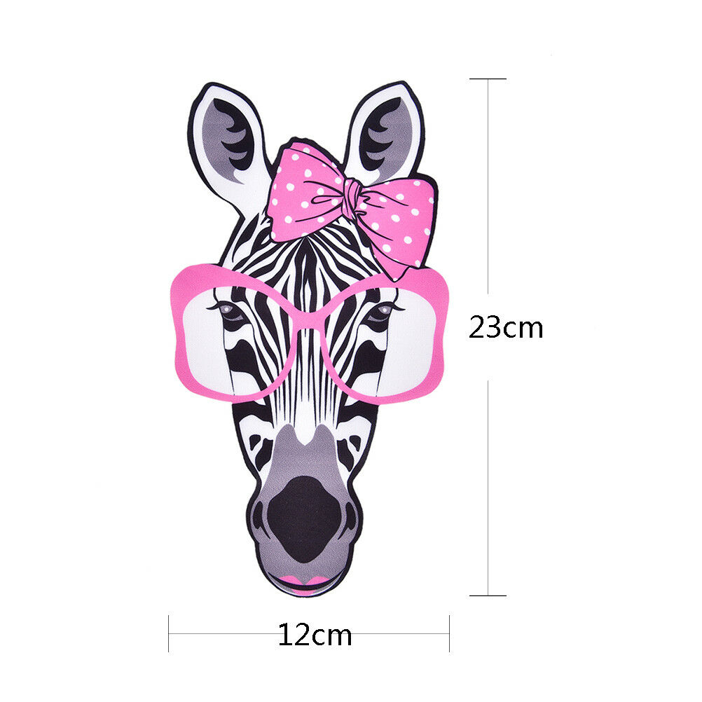 23cmTshirt patch Diy Zebra head pattern iron on for clothing transfer prin.l8