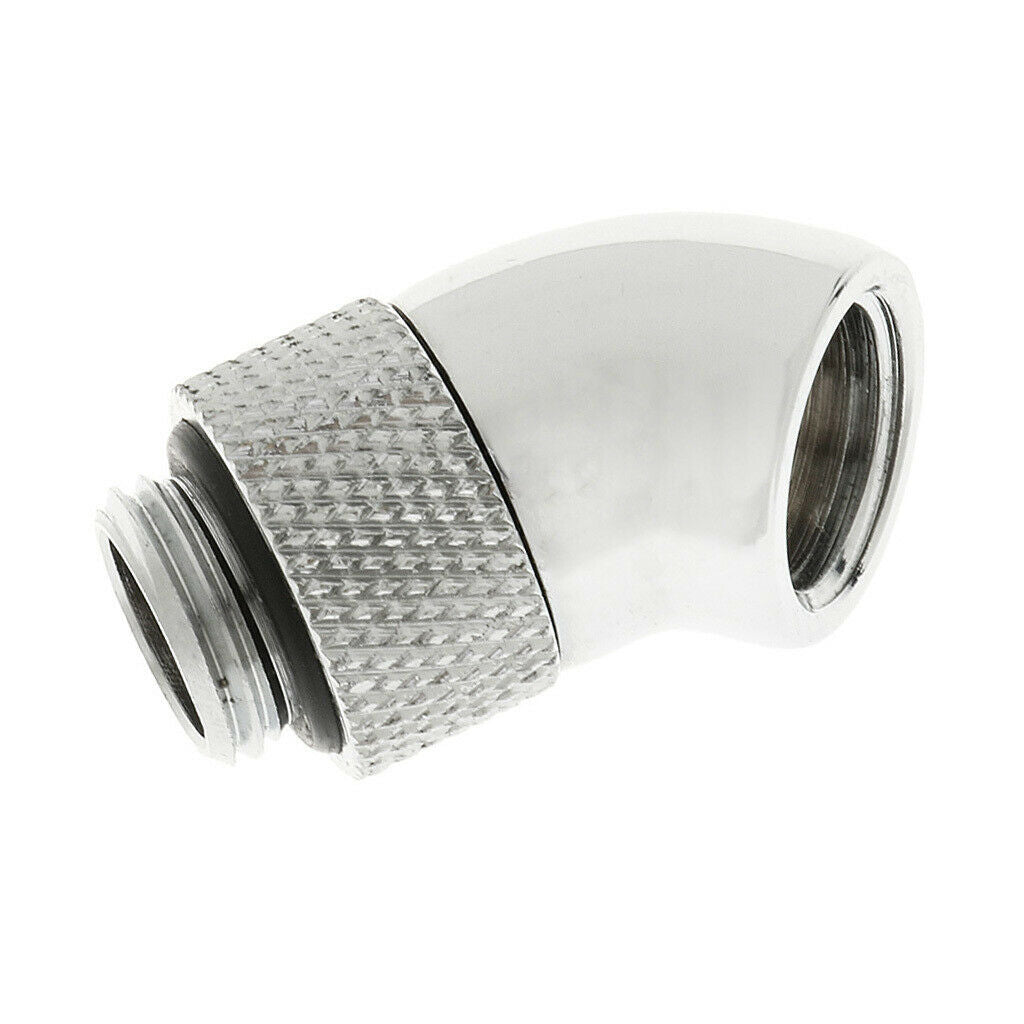 Premium G1/4 Thread Rotary Fitting Extender 45 Degree Angle Water Cooling .
