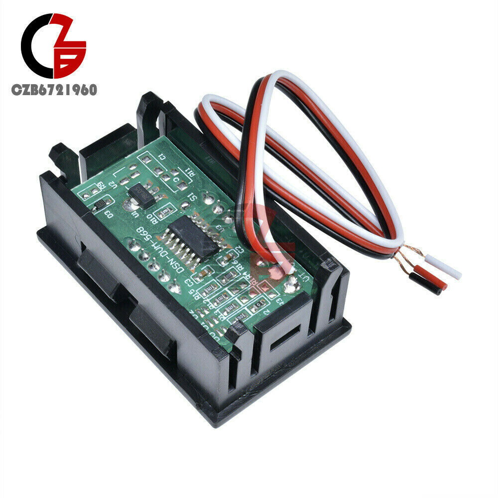10PCS Three Wires Mini Red LED Display Panel Meter Digital Voltmeter DC 0V~99.9V