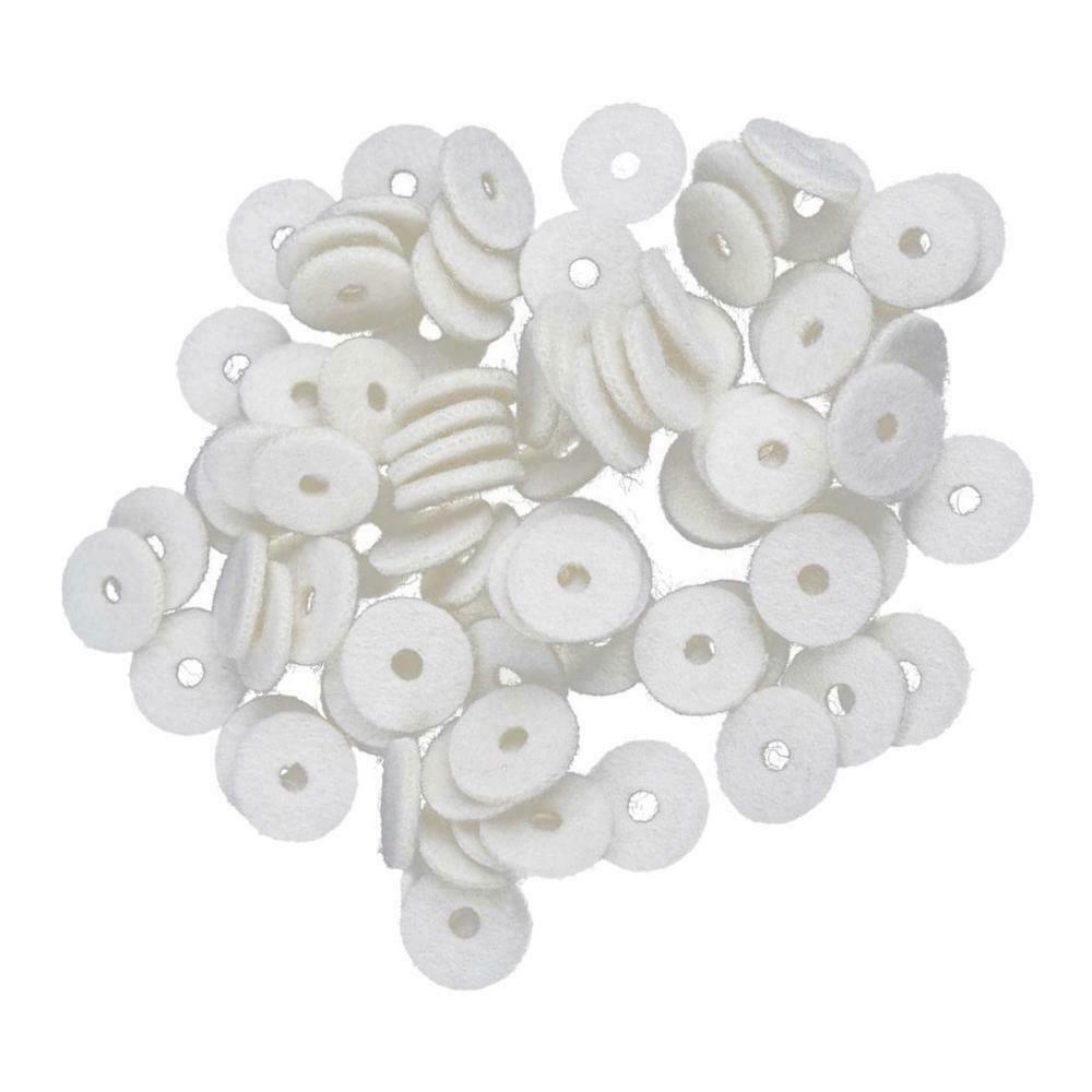 Full Set 90 pcs White Piano Balance Rail/Hitch Pin Felt Punchings 0.5inch
