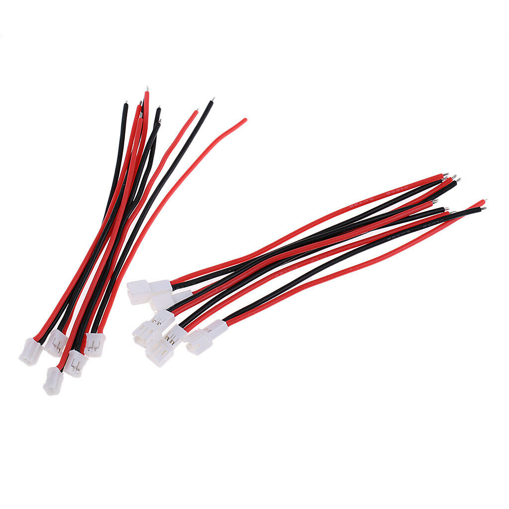 10 Pieces Upgraded JST-PH 2.0 Male Female Connector Cable RC Battery Charger