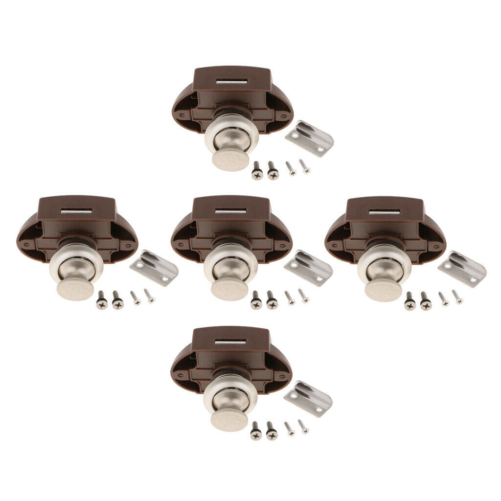 5x RV Paddle Door Lock Latch for storage Handle Knob Deadbolt Camper Trailer